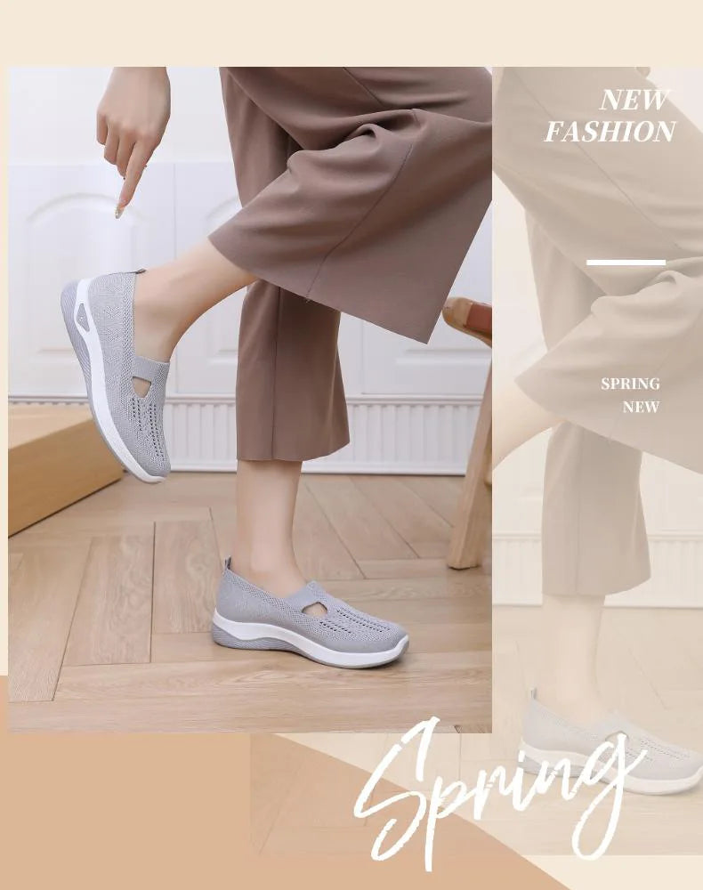 Breathable Summer Sandals for Women Non Slip Soft Sole Walking Shoes Elderly Comfortable Casual Shoes