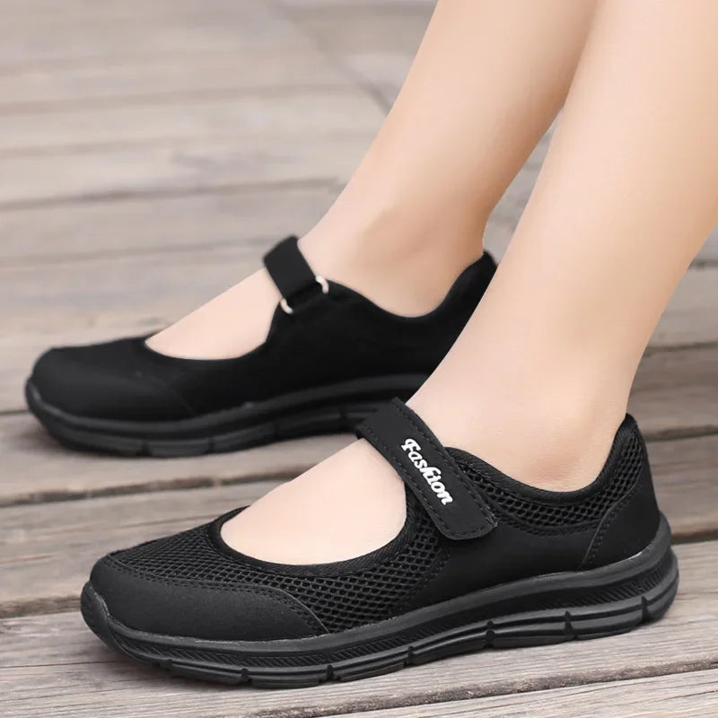 Women's Shoes Breathable Vulcanized Shoes Fashion Solid Color Casual Shoes Work Walking Shoe Lightweight Flat Sneakers Zapatos