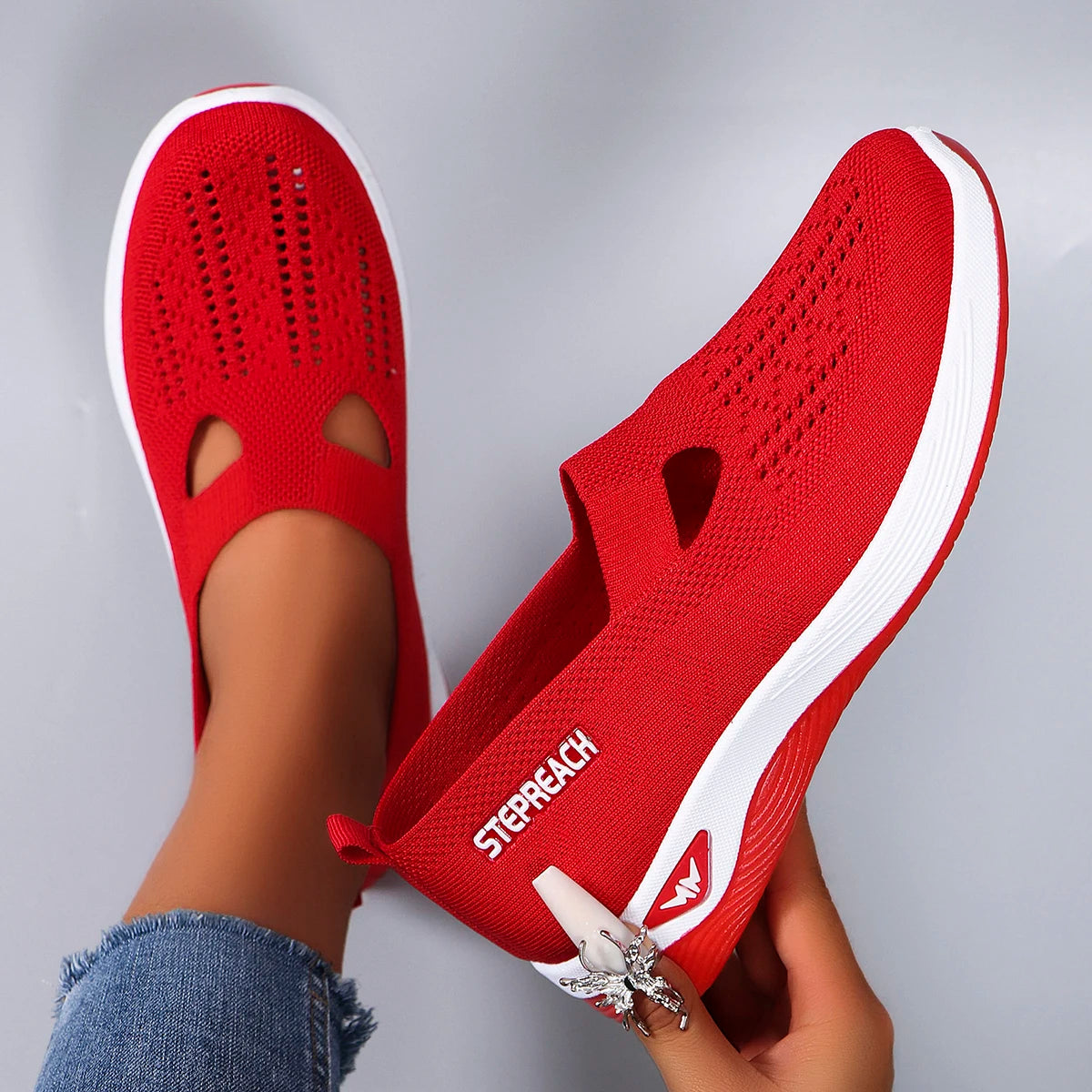 Women's summer breathable mesh flat shoes women's shoes casual sneakers shoes, clearance free shipping