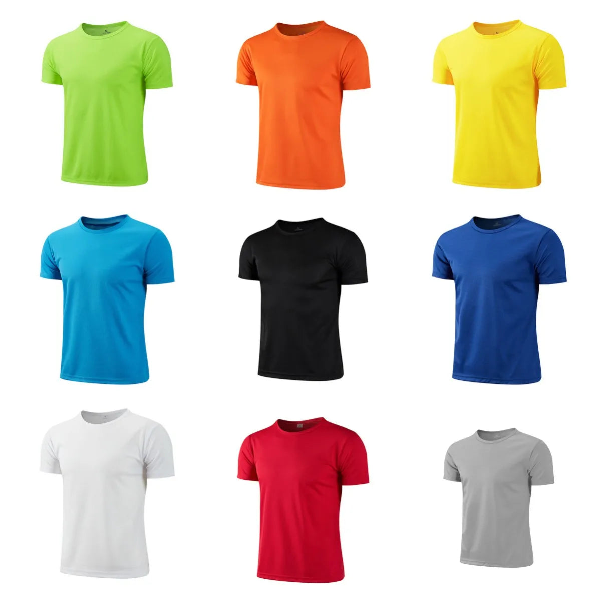 Men Short Sleeve Top Oversized White T-Shirt Man Casual Soild Shirt Quick Drying Gym Basketball t Shirts Soccer Tees Man Clothes